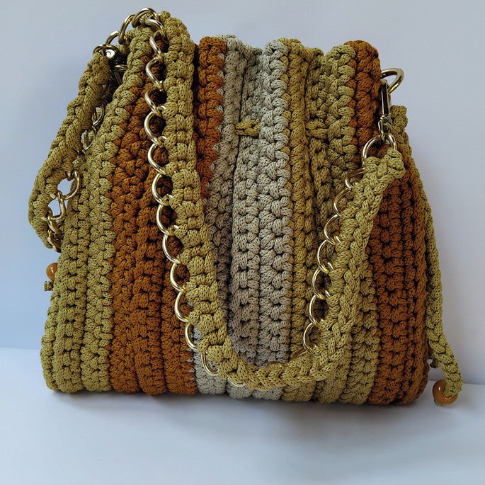 Bolsa de Crochê com Fio de Poliéster