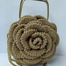 Bolsa Mega Rosa de Crochê com Fio de Poliéster 4mm na Cor